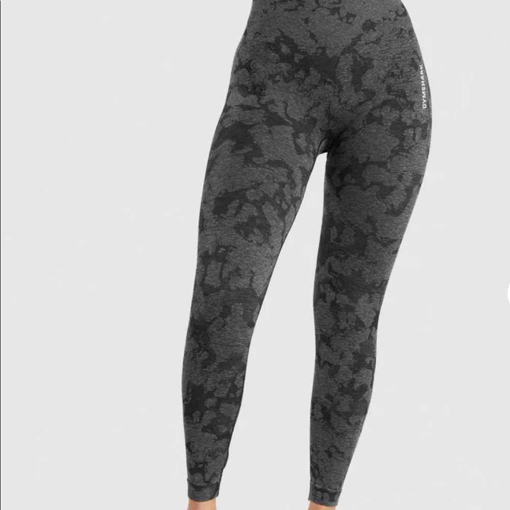 GYMSHARK ADAPT CAMO SEAMLESS LEGGINGS BLACK